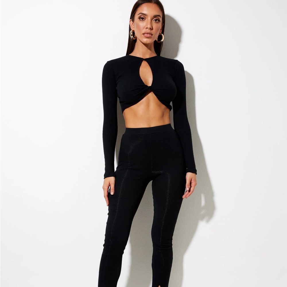 Motel Rocks Zen Rib Crop Top - Picture 3 of 4